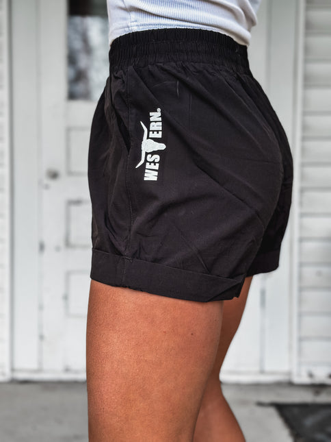 Brand Athleisure Cuff Short - Black