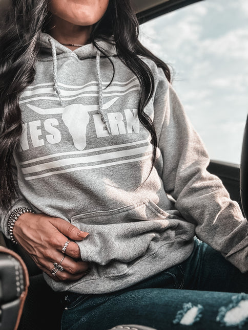 Brand Hoodie Sport Grey