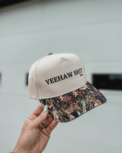 Yeehaw Shit Woods Camo Hat