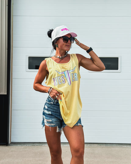 Brand Logo Retro Stripes Tank