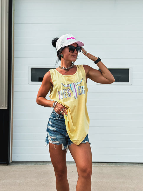 Brand Logo Retro Stripes Tank
