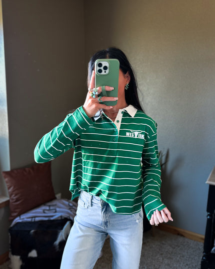 Clover Polo Long Sleeve - Green