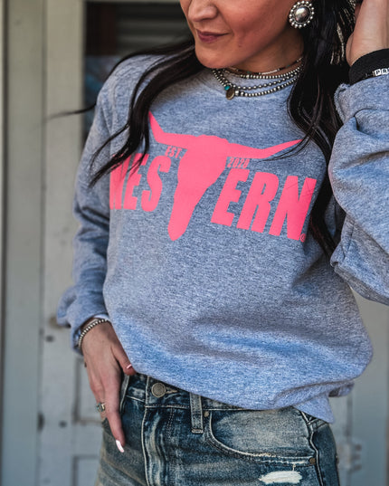 Brand Crew Pink PUFF Logo - Grey