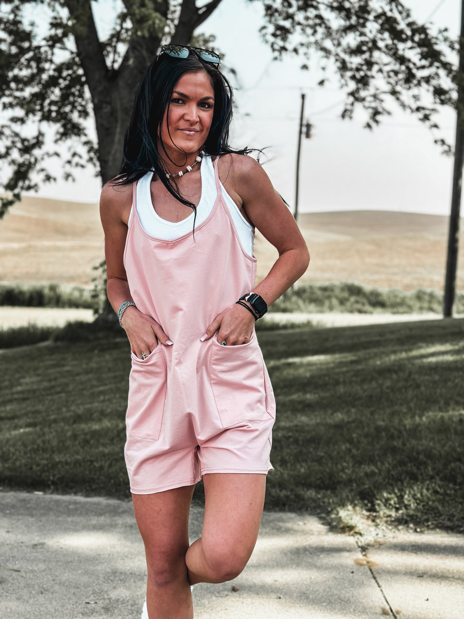 Brand Brunch'n Romper - Pink