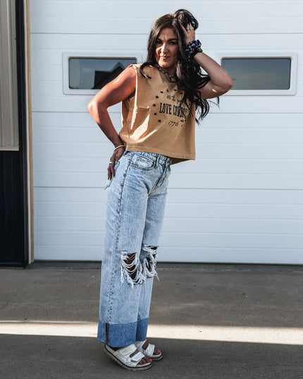 We the People - Cap Sleeve Tank