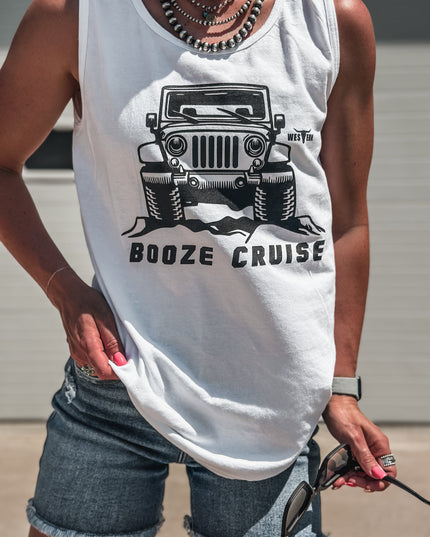 Booze Cruise Tank - White