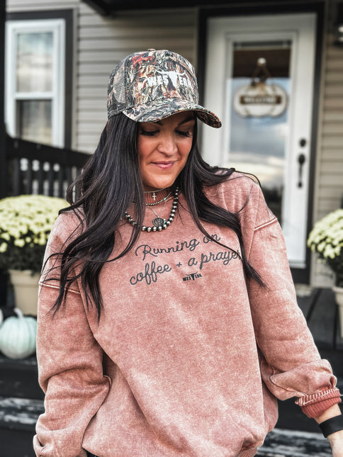 Coffee + A Prayer Crew - Rustic Camel