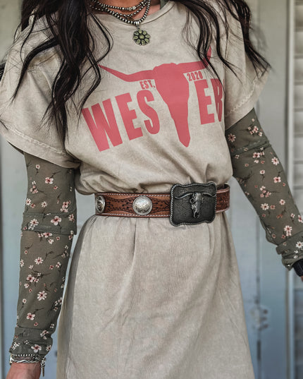 Brand Rose Logo T-Dress