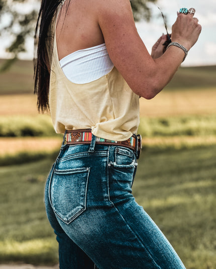 Kick Rocks Cropped Tank - Butter