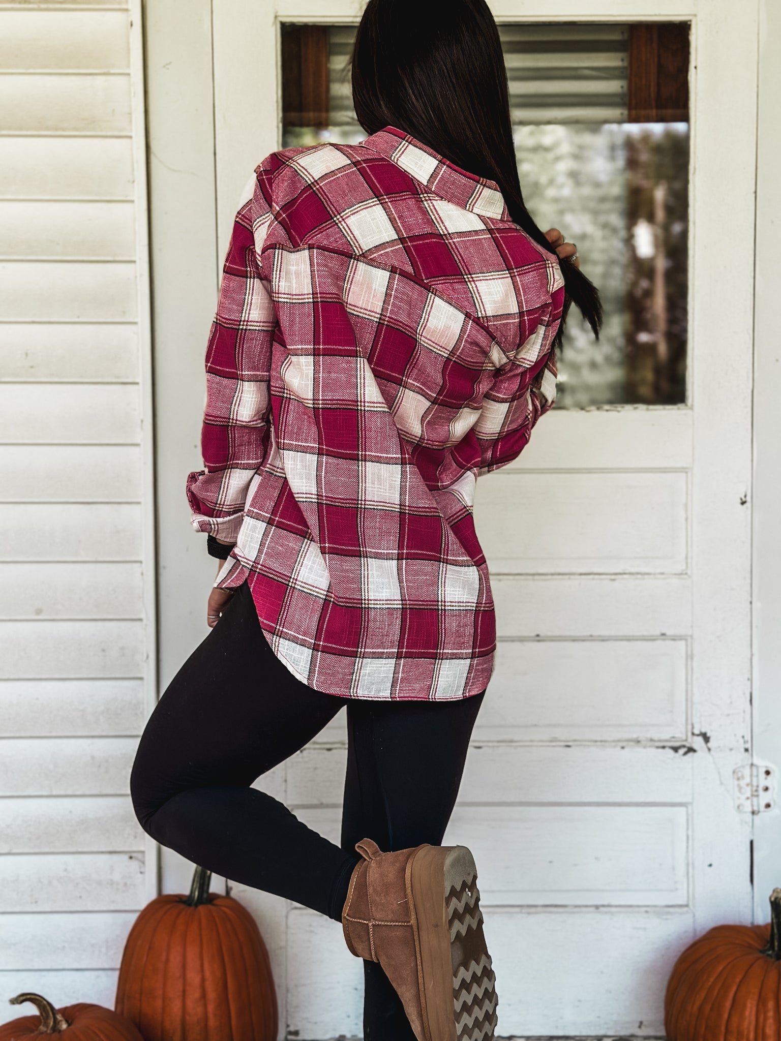 Brand Macon Plaid Flannel - Pink