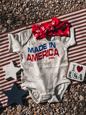 Made in America Onesie - Cream Stars