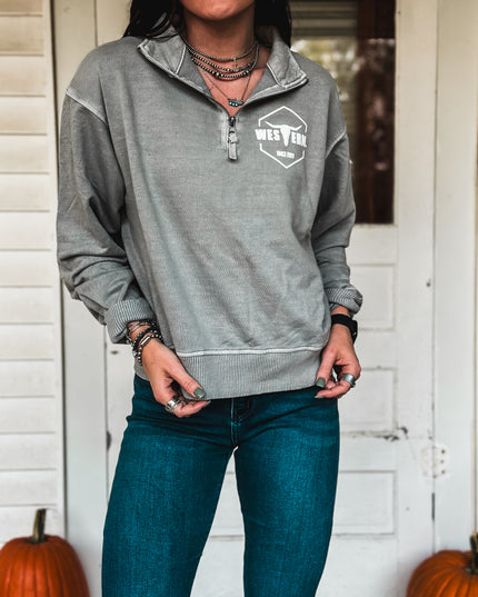 Brand Sammy Pullover 1/4 Zip - Decaf