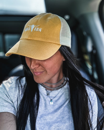 Brand Hat Vintage Yellow