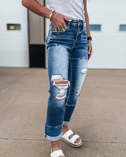 The Color Block Boyfriend Jean