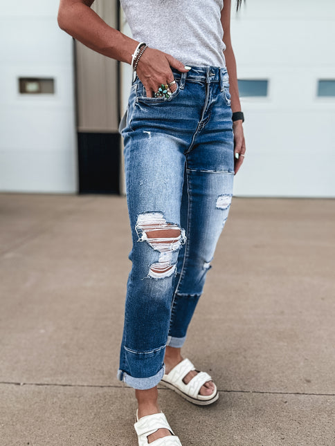 The Color Block Boyfriend Jean