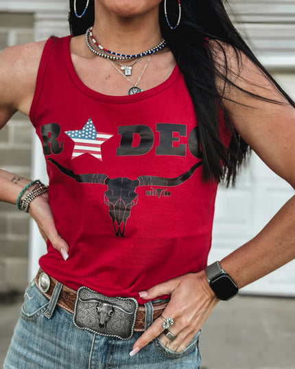 American Rodeo Tank - Red