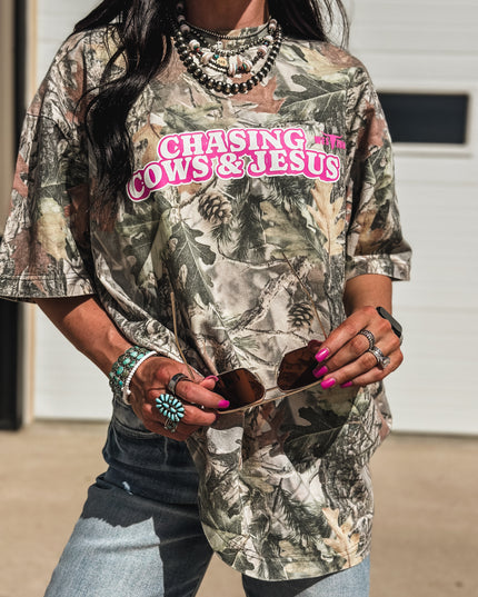 Chasing Cows & Jesus - Crisp Woods Camo