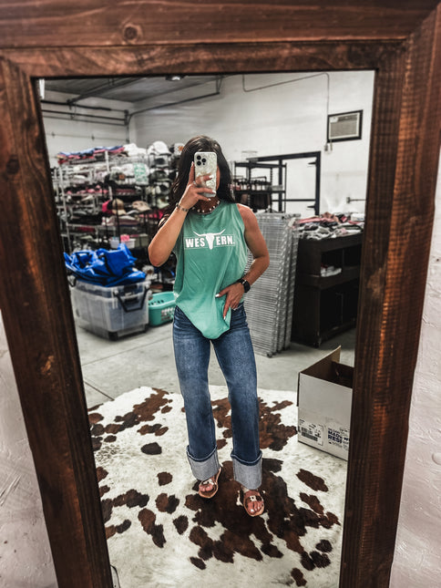 Brand Rodeo Tank - Teal