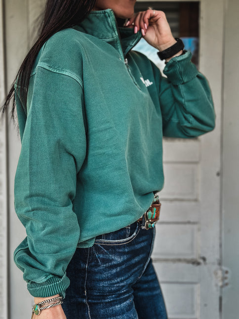 Brand Sammy Pullover 1/4 Zip - Dark Jade