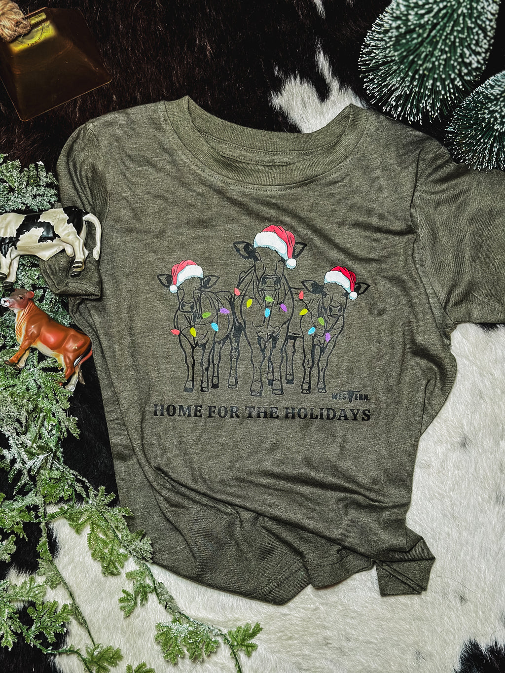 Home for the Holidays Toddler - Vintage Green