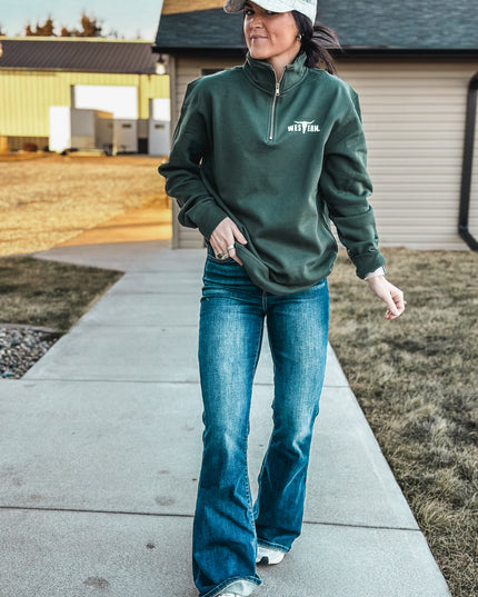 Brand Men's Indy 1/4 Zip - Pine