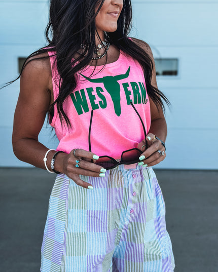 Brand Heather Tank (Unisex Style)