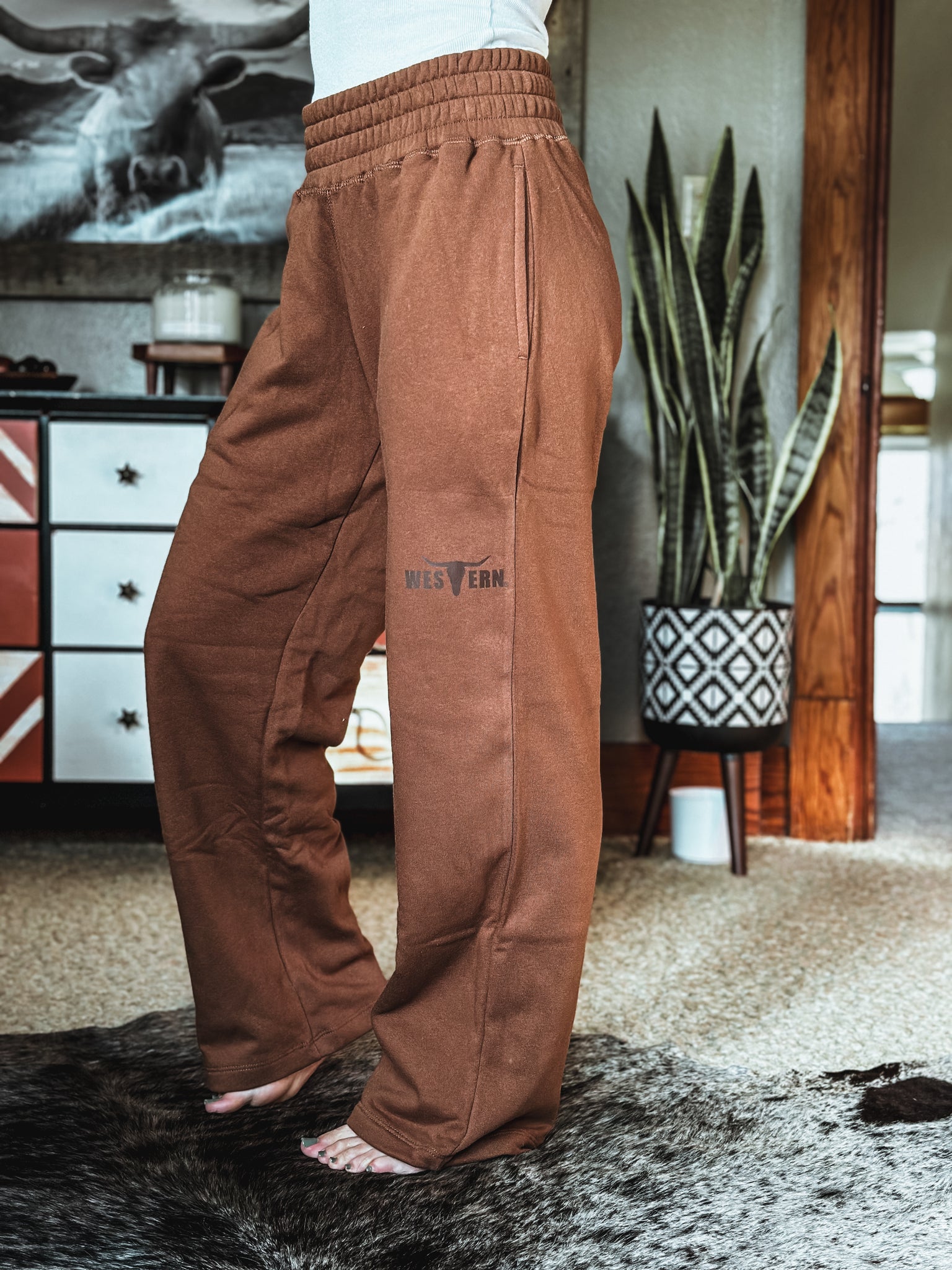 *DOORBUSTER* Brand Brushed Cotton Lounge Pants - Brown [READ DESCRIPTION]