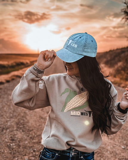 Brand Logo Denim Cap