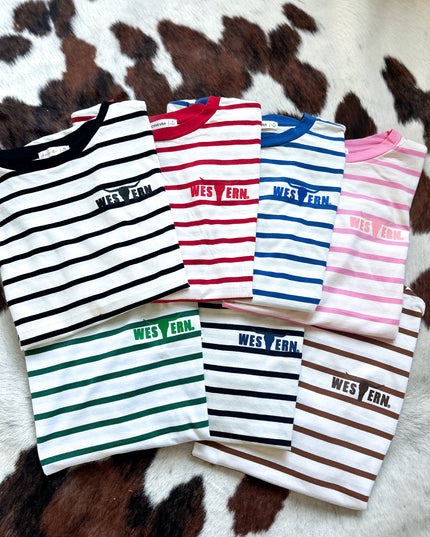 Striped Basic Short Sleeve - NEW COLORS