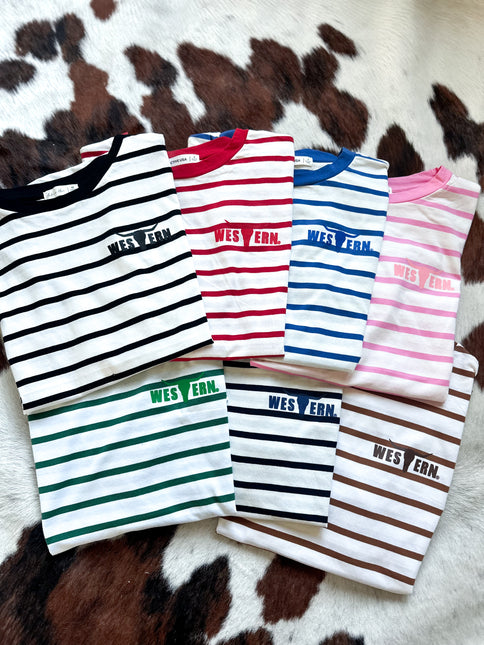 Striped Basic Short Sleeve - NEW COLORS