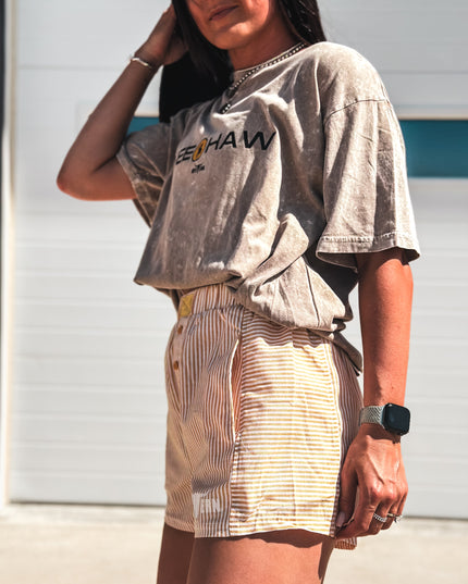 Brand Remix Boxer Shorts - Yellow Stripes