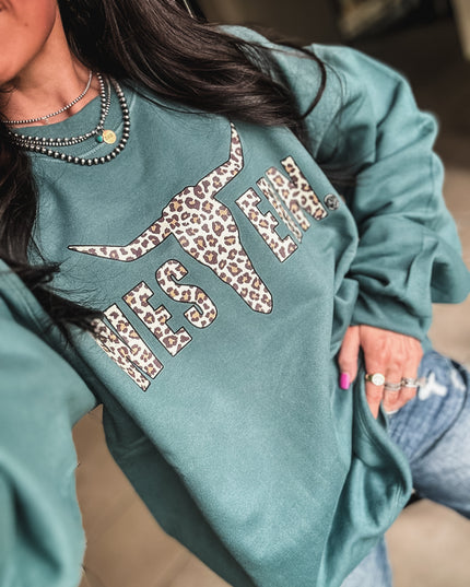 Brand Leopard Logo Crew
