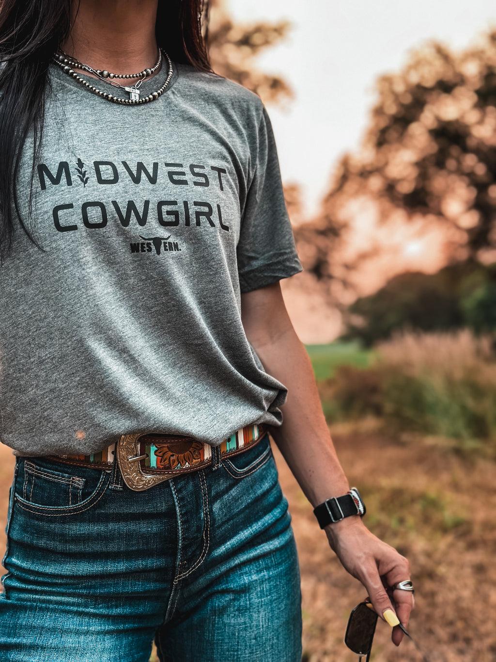 Midwest Cowgirl - Grey