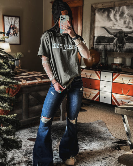 Cozy Vibes - Army Green
