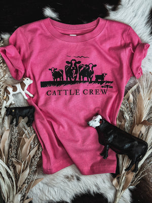 Cattle Crew T Toddler - Hot Pink