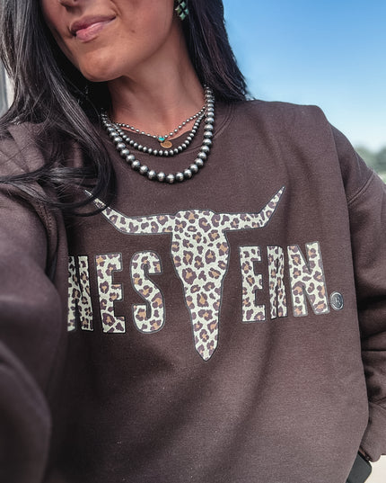 Brand Leopard Logo Crew