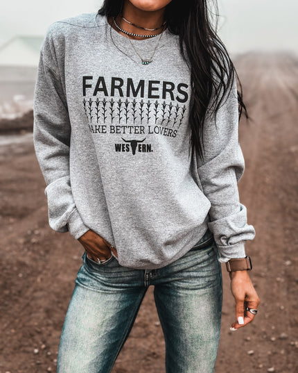 Farmers Make Better Lovers Crew - Black