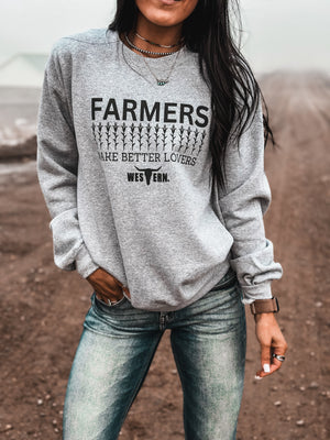 Farmers Make Better Lovers Crew - Black