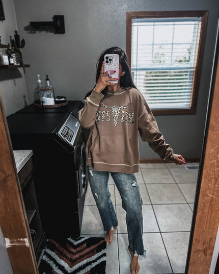 Stitch Seam Boxy Sweatshirt