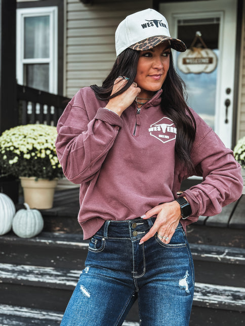 Brand Sammy Pullover 1/4 Zip - Eggplant