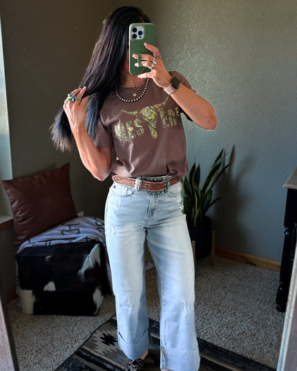 Brand Camo Woods Logo T - Mocha