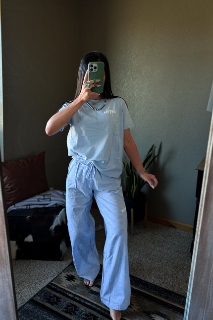 Pinstripe Social Pants