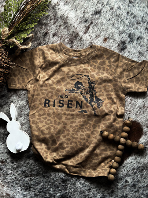 He is Risen Toddler - Brown Leopard