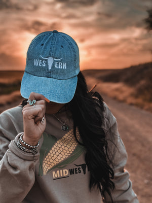 Brand Logo Denim Cap