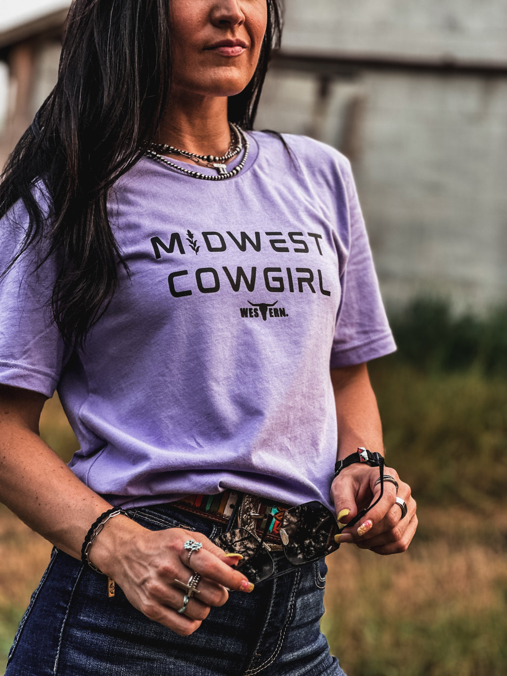 Midwest Cowgirl - Dark Lavender