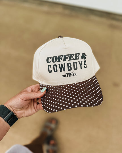 Coffee & Cowboys Polka Dot Hat
