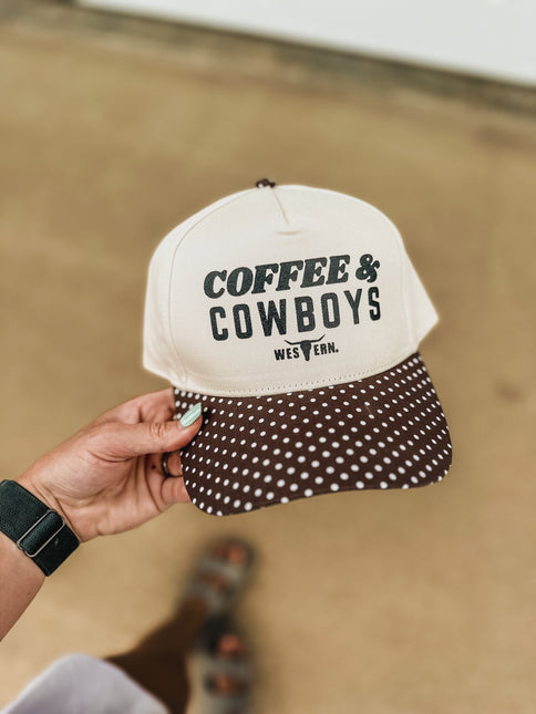 Coffee & Cowboys Polka Dot Hat