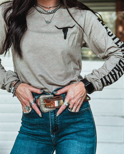 Brand Longsleeve Taupe