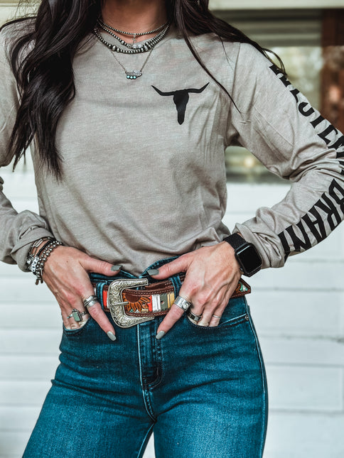 Brand Longsleeve Taupe