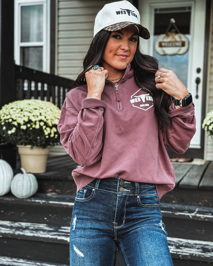 Brand Sammy Pullover 1/4 Zip - Eggplant